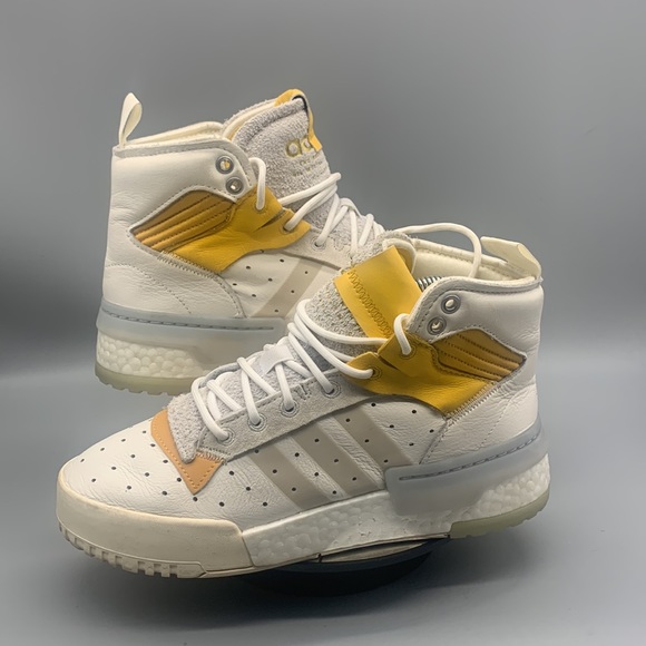 Adidas Rivalry RM White Mustard Sneakers Size 6 - Picture 2 of 9